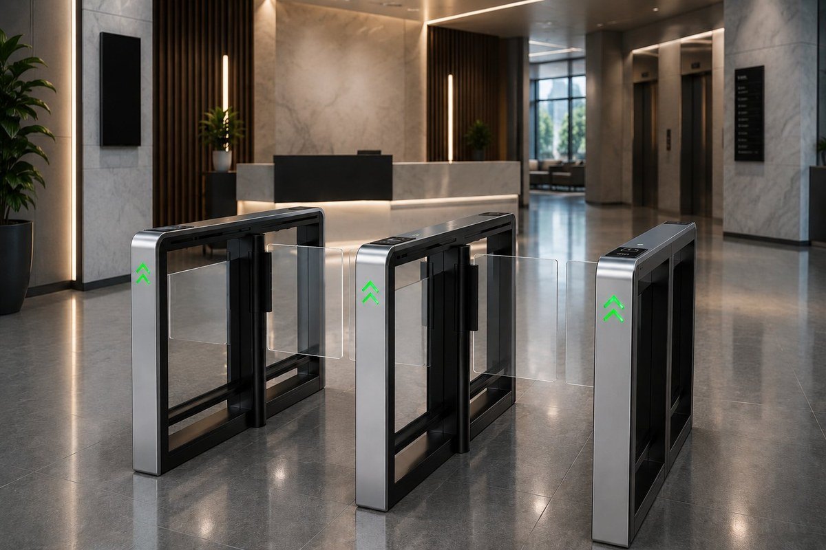 SSE Smart Gates & Turnstiles — modern lobby speed gates
